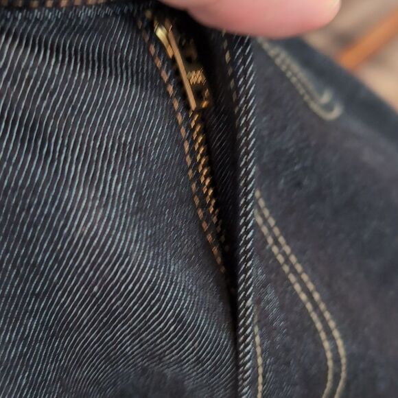 Uniqlo Slim Fit Straight Selvedge Dark Blue Jeans 32X32 NWT - Picture 13 of 13